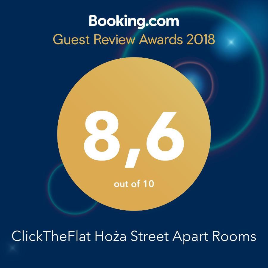 Clicktheflat Hoza Street Apart Rooms Warszawa Exteriör bild